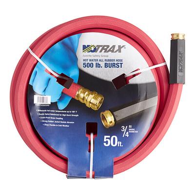 Notrax T43S6050RD 50' Red Commercial Hot Water Hose - 3/4"