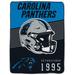 Carolina Panthers 60" x 80" Helmet Stripes Royal Plush Blanket