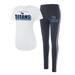 Women's Concepts Sport White/Charcoal Tennessee Titans Sonata T-Shirt & Leggings Set