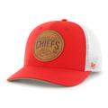 Men's '47 Red Kansas City Chiefs Leather Head Flex Hat