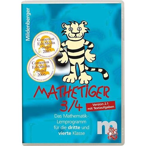 Mathetiger 3/4, 1 CD-ROM, CD-ROM / Mathetiger 3/4. Lernprogramm für die 3. und 4. Klasse - Mildenberger