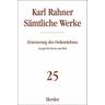 Karl Rahner Sämtliche Werke / Sämtliche Werke 25 - Karl Rahner