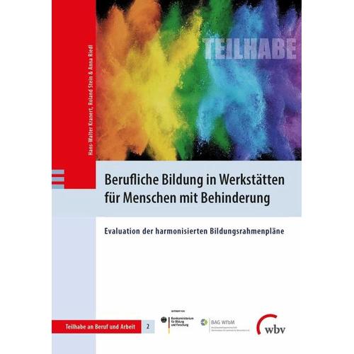 Berufliche Bildung in Werkstätten für Menschen mit Behinderung – Anna Riedl, Hans-Walter Kranert, Roland Stein