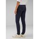 Slim-fit-Jeans STREET ONE Gr. 28, Länge 32, blau (deep indigo) Damen Jeans Röhrenjeans