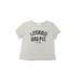 Avalon Apparel Group Short Sleeve T-Shirt: Gray Marled Tops - Kids Girl's Size Large