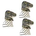 ibasenice 3pcs Animal Masks Costume Dinosaur Mask Dinosaur Head Costume Creepy Dinosaur Mask Costume Dinosaur Head Mask Halloween Props