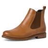 Chelseaboots TAMARIS, Damen, Gr. 42, braun (braun used), Leder, klassisch, Schuhe, Blockabsatz,Businessschuh,Bequemschuh, klassischer Look, schmale Form