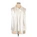 Nine West Sleeveless Blouse: White Tops - Women's Size 1X