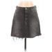 Joe's Jeans Denim A-Line Skirt Mini - Mid/Reg Rise: Black Bottoms - Women's Size 27