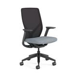 HON Flexion Office Chair Plastic/Acrylic/Upholstered in Gray/Black | 42.5 H x 27.13 W x 25 D in | Wayfair HFXT1.F0.STC.A.H.IM.APX25.NL.SB.T