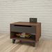 Mercury Row® Masten 1 - Drawer Nightstand Wood in Black/Brown | Wayfair 1DC3D6B8DD2F4CA4A41F036A28444266