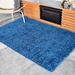 Blue/Navy 96 x 60 x 1.18 in Area Rug - Ebern Designs Rectangle Nikhita Rectangle 5' X 8' Area Rug | 96 H x 60 W x 1.18 D in | Wayfair