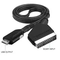 Carte d'acquisition Scart USB 2.0 pour jeux vidéo en direct boîtier d'acquisition pour DVD caméra