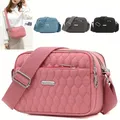 Sac messager en nylon solide pour femme sac losange initié sac cartable pour femme grande