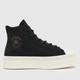 Converse all star modern lift hi trainers in black