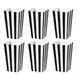 24pcs Striped Popcorn Containers Popcorn Container Paper Popcorn Boxes Black And White Party