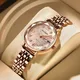 Swiss Brand POEDAGAR Women Watch Stainless Steel Mesh Rose Gold Simple Waterproof Luminous Ladies