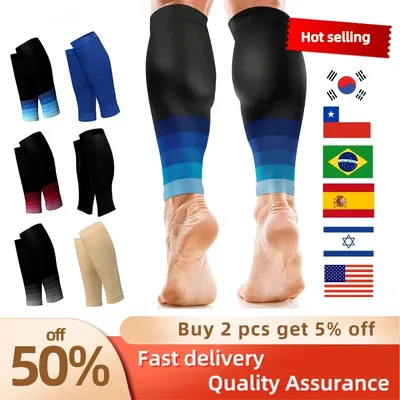 Sports Socks Calf Compression Sleeves Running Leg Compression Sleeve 20-30Mmhg Compression Socks for