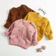 Pudcoco US Stock New Fashion Autumn Winter 1-3 Years Toddler Baby Girl Sweater Warm Knitting Solid