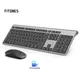 Wireless tastatur maus 2 4 gigahertz stabile verbindung akku Voll-größe Russische layout schwarz