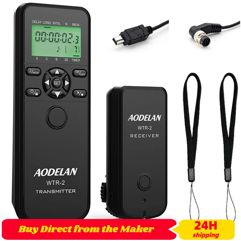 AODELAN Drahtloser Kamera-Timer, Fernbedienung, Auslöser für Nikon Z9, Z7 II, Z6 II, Z6, Z5 D780, D6, D850, Coolpix A, P950, Image