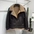 Lamm Pelz und Pelz Einem Mann Mantel der Winter herren Motorrad Jacke Kaschmir Leder Mantel Winter Kaschmir Verdickung Flut 2022 neue