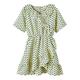 name it Girl's NKFFANINNA SS WRAP Dress Box Kleid, Pineapple Slice, 152