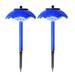 DYTTDG Compact Travel Umbrella Outdoor Garden Solar LED Route Lighting Lights Light Garden Decoration Light Yard LED Solar Lights Lamp 2PCS Windproof sun umbrella