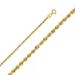 14K Gold 2mm Hollow Rope Chain : 18