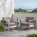 Cape Coral Outdoor Club Chairs with Optional Sunbrella Cushions (Set of 2) by Christopher Knight Home