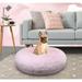 Bessie and Barnie Signature Bubble Gum Luxury Shag Extra Plush Faux Fur Bagel Pet/ Dog Bed