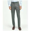 Brooks Brothers Men's Explorer Collection Classic Fit Wool Plaid Suit Pants | Grey/Blue | Size 42 32