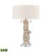 Elk Home 17-Inch Wide Burne Table Lamp Contemporary Antique White