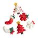 6pcs Adorable Pendants Wool Felt Hanging Decoration Xmas Tree Ornaments Random Style