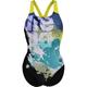 ARENA Damen Schwimmanzug WOMEN'S WAVES BREAKING SWIMSUIT V BACK, Größe 36 in Bunt