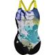 ARENA Damen Schwimmanzug WOMEN'S WAVES BREAKING SWIMSUIT V BACK, Größe 40 in Bunt