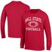 Men's Champion Cardinal Ball State Cardinals Football Jersey Long Sleeve T-Shirt