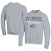 Men's Champion Gray New Hampshire Wildcats Football Powerblend Pullover Sweatshirt