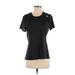 Adidas Active T-Shirt: Black Polka Dots Activewear - Women's Size Medium