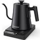 TEEUCNY Gooseneck Electric Kettle, Pour Over Kettle for Coffee and Tea, Smart Kettle Water Boiler Temperature Control, Stainless Steel, Quick Heat, Keep Warm, Anti-dry Protection Automatic Kettle 1L