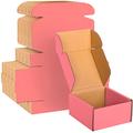 4x4x2 Pink Cardboard Corrugated Boxes 30 Pack, Small Shipping Boxes for Small Business Mailing Boxes, Mailer Packaging Boxes