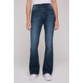 Regular-fit-Jeans SOCCX Gr. 28, Länge 32, blau Damen Jeans High-Waist-Jeans