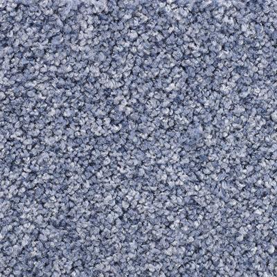 VORWERK Teppichboden "Veloursteppich Passion 1055" Teppiche Gr. B/L: 400 cm x 250 cm, 7,6 mm, 1 St., blau Teppichboden
