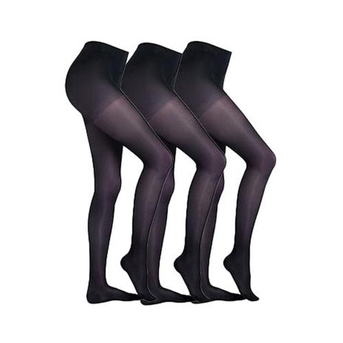 „Feinstrumpfhose CAMANO „“Strumpfhose 3er Pack““ Gr. 42/44, blau (navy) Damen Strumpfhosen Feinstrumpfhosen“