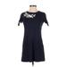 Abercrombie & Fitch Casual Dress - Shift: Blue Dresses - Women's Size 2X-Small Petite