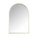 Ebern Designs Anesley Arch Metal Wall Mirror in Yellow | 23.6 W in | Wayfair 5FA60A8FED934F30A4C7F1BBB9FD90AB