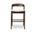 Corrigan Studio® Counter Stool Wood/Upholstered in Brown | 33.5 H x 18.5 W x 21 D in | Wayfair 6DEC0036B46A4C7C96773AF60A932262