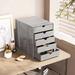 Latitude Run® Bevard Inos Organizing Box Set 5 Drawers Metal in Gray | 12.2 H x 9.45 W x 13.19 D in | Wayfair A366623C0B664F6C8C587B5021A22135