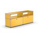 Inbox Zero Lateafa 59.05" Wide 2 - Shelf Storage Cabinet in Yellow | 20.67 H x 59.05 W x 13.77 D in | Wayfair 37280DE6B8B1473EB33835F20728DD41