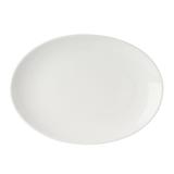 Mikasa Hospitality 5292229 14" x 9 4/5" Oval Bistro Blanc Platter - Porcelain, White